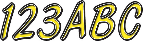 I.D. Sticker Kit - 400 Series - Yellow - Lutzka's Garage