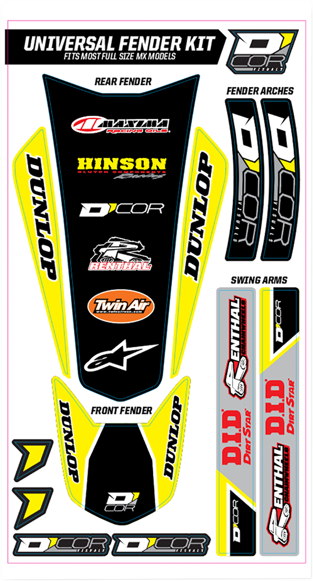 Universal Trim Kit - Yellow - Lutzka's Garage