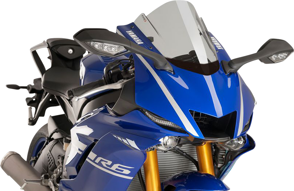 Race Windscreen - 14-1/4" - Smoke - Yamaha
