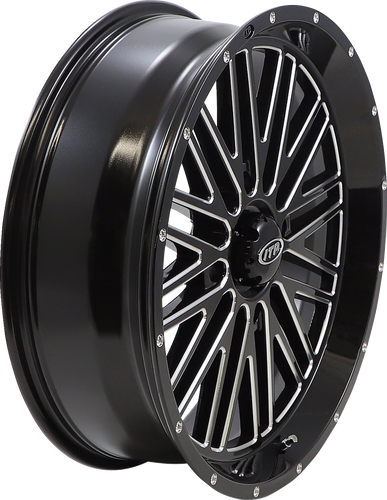 Wheel - Momentum - Front/Rear - Black/Milled - 20x6.5 - 4/156 - 4+2.5 (+10 mm)