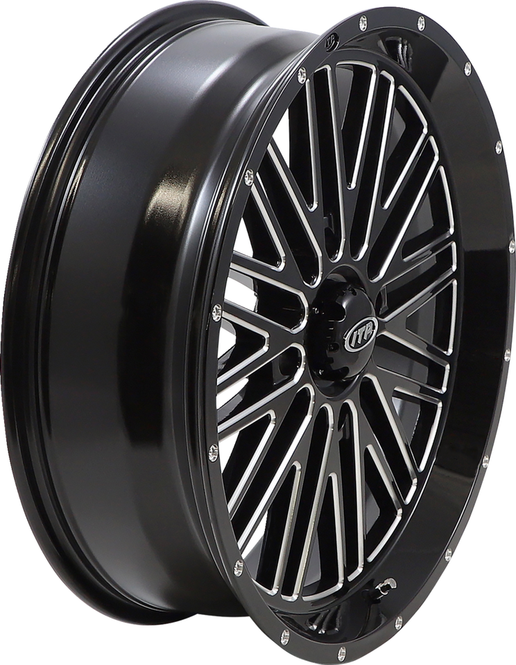 Wheel - Momentum - Front/Rear - Black/Milled - 20x6.5 - 4/156 - 4+2.5 (+10 mm)