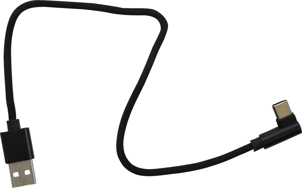 USB to 90° USB-C Cable - Charger - Single-End - 12" - Lutzka's Garage