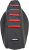 Ribbed Seat Cover - Black Cover/Red Ribs - Honda
