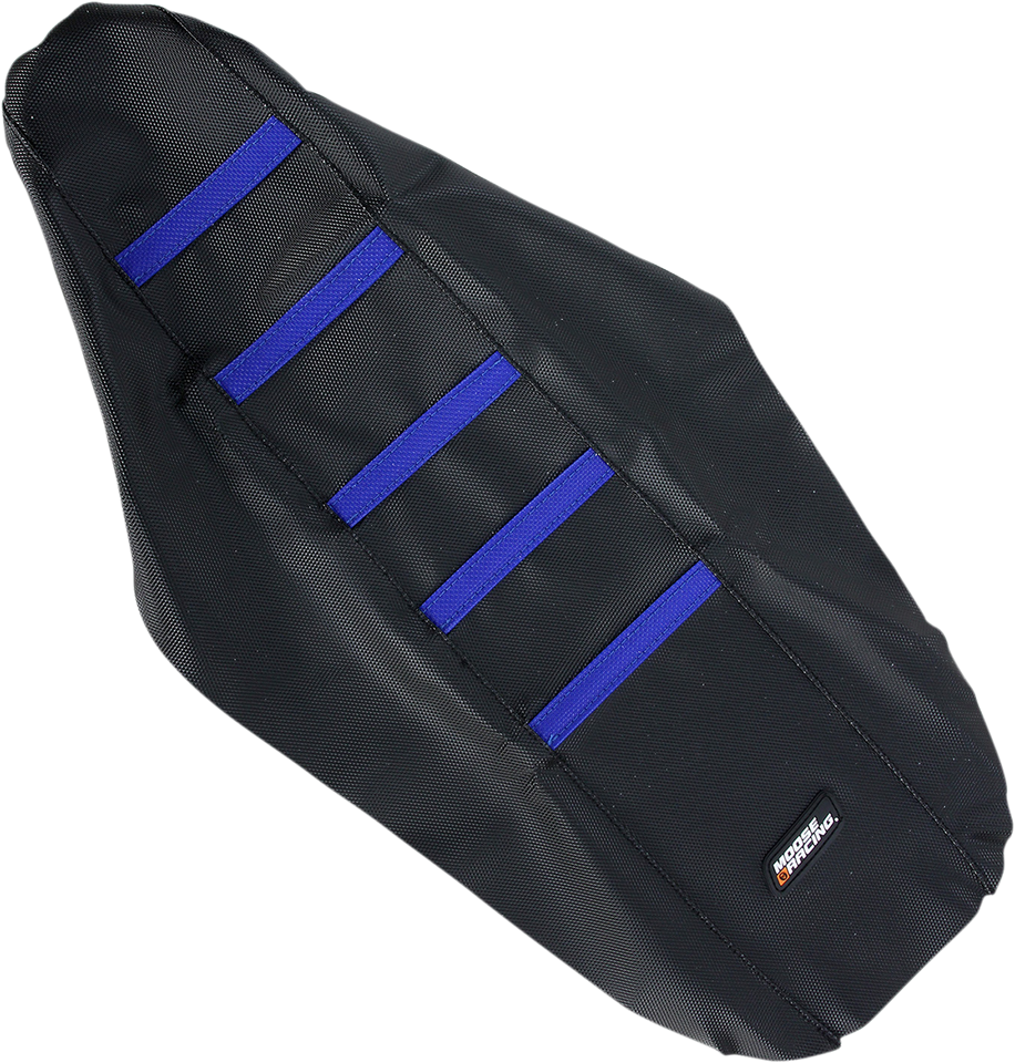 Ribbed Seat Cover - Black Cover/Blue Ribs - Yamaha