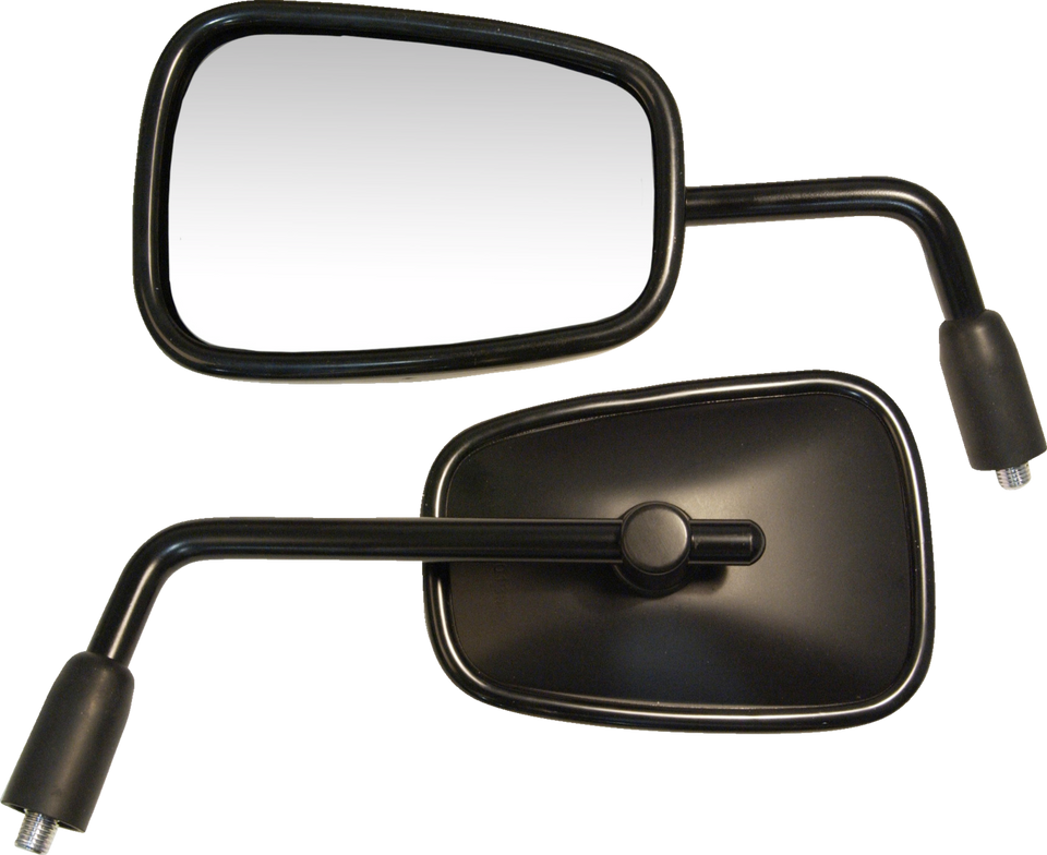 Mirror - OEM-Style Replacement - Rectangle - Black - Right - Lutzka's Garage