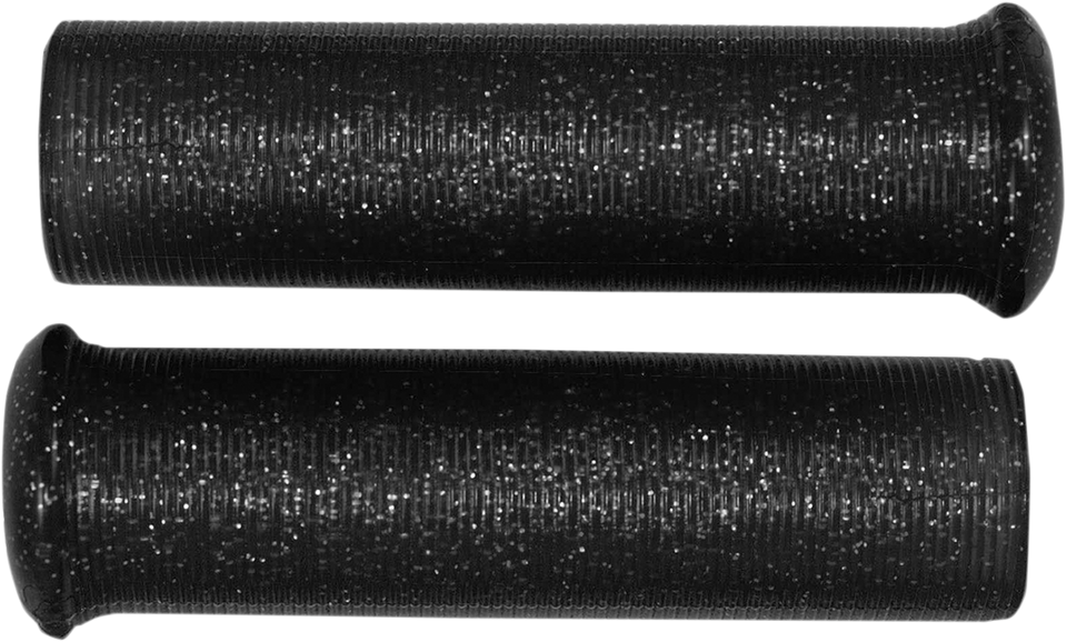 Grips - Retro - Metal - 1" - Black - Lutzka's Garage