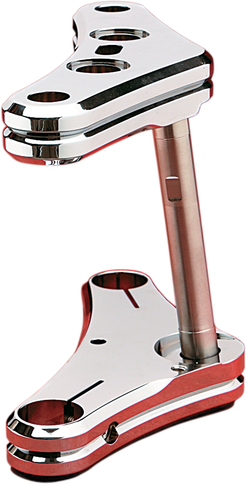 Triple Tree - 41 mm - Chrome - Raked 7° - Elite Radius Groove - Lutzka's Garage