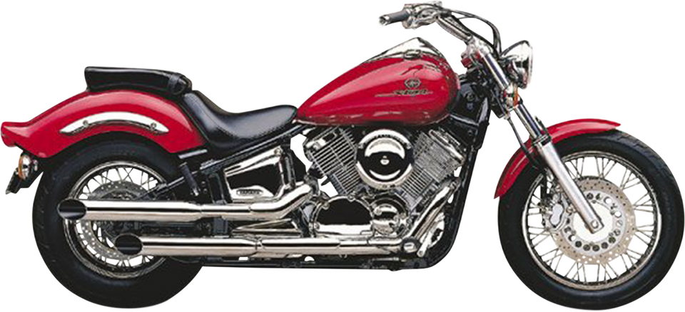 Slashcut Mufflers - Chrome - V-Star 1100 - Lutzka's Garage