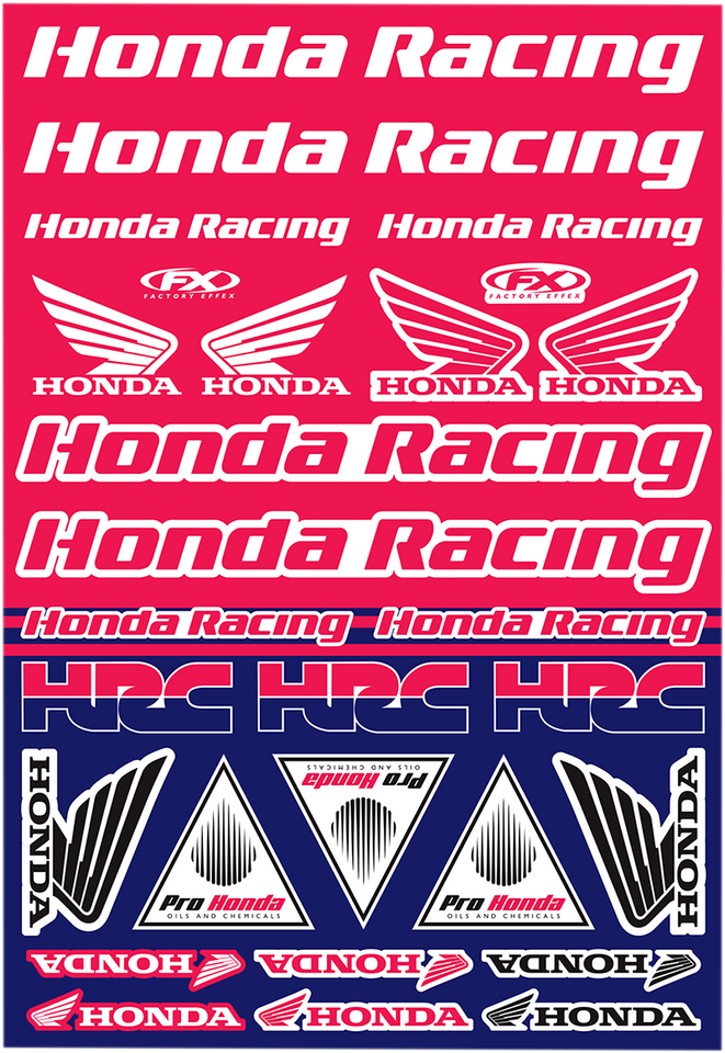 Decal Kit - Honda Racing