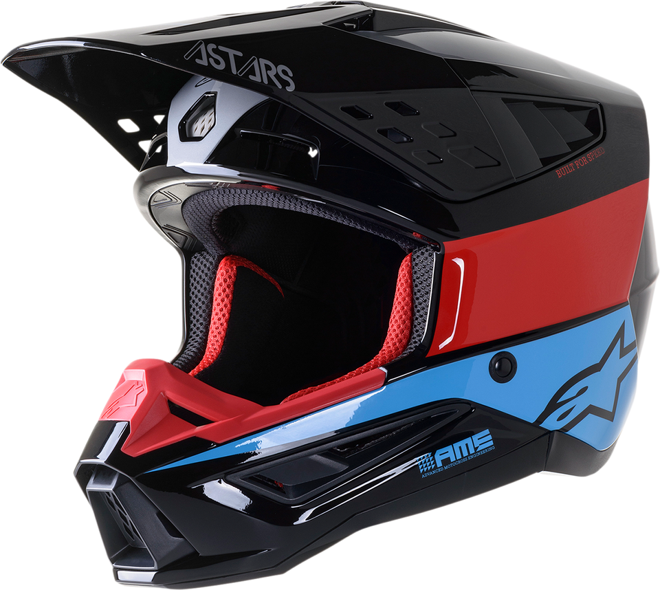 SM5 Helmet - Bond - Black/Red/Cyan - Small - Lutzka's Garage