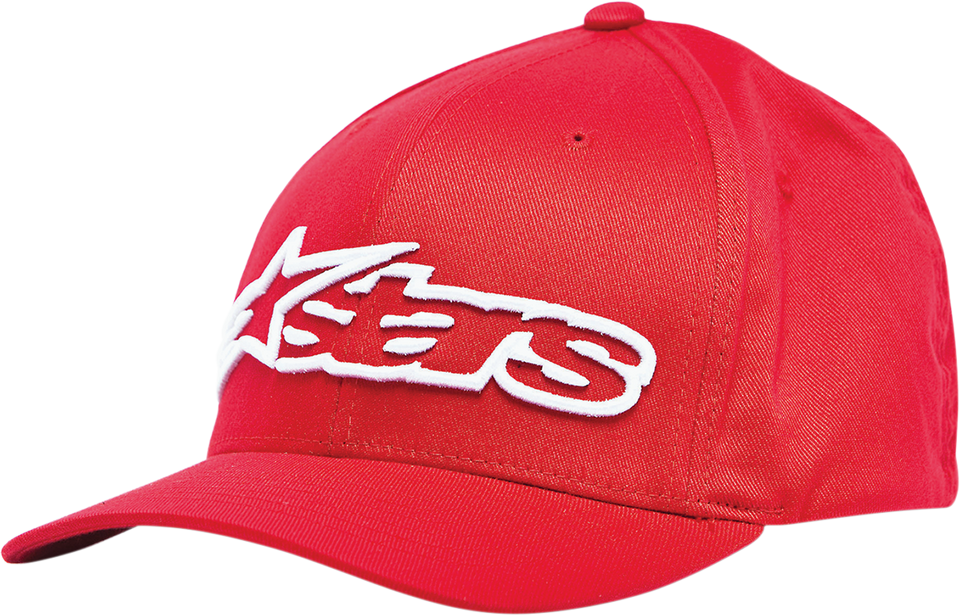 Blaze Flexfit® Hat - Red/White - Large/XL - Lutzka's Garage