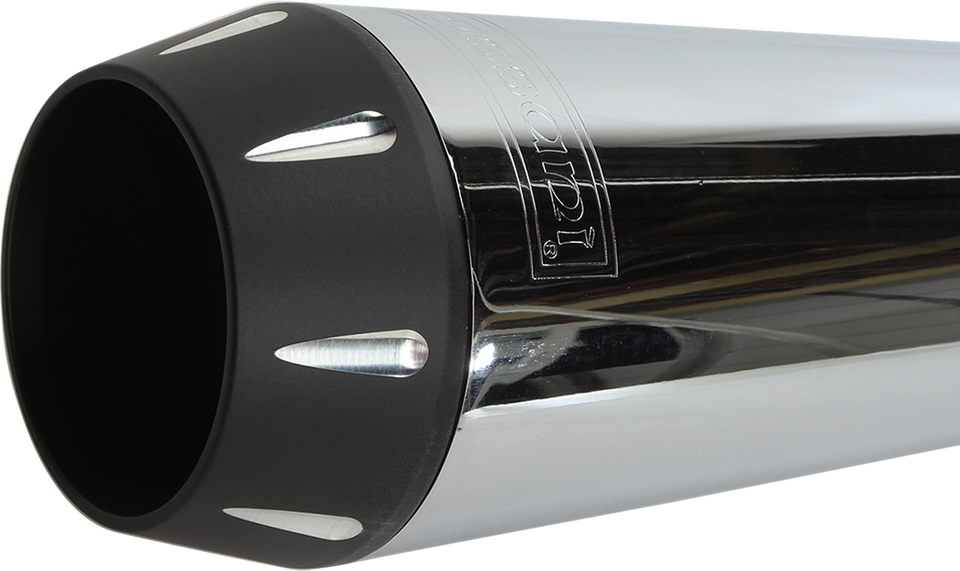 2:1 Exhaust - Chrome - Megaphone - Long - 91-05 FXD - Lutzka's Garage