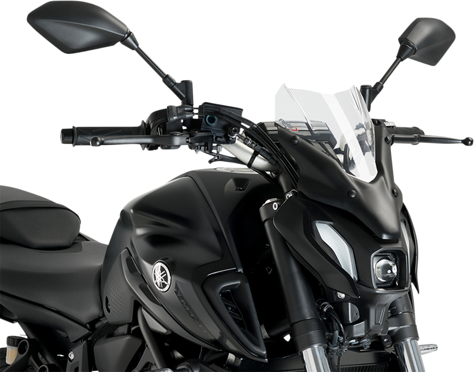 New Generation Windscreen - 12-1/2" - Clear - MT-07 - Lutzka's Garage