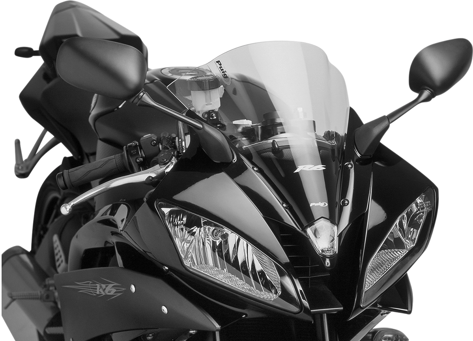 Race Windscreen - 12-1/2" - Clear - YZF-R6 - Lutzka's Garage