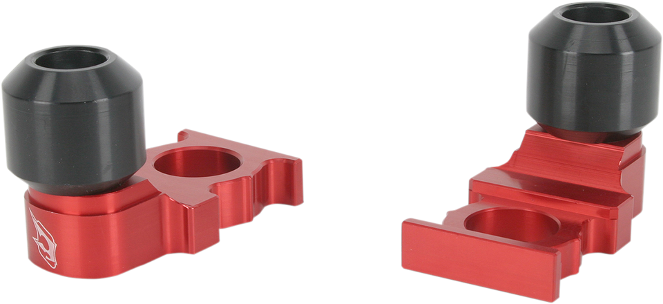 Axle Block Sliders - Honda - Red - Lutzka's Garage