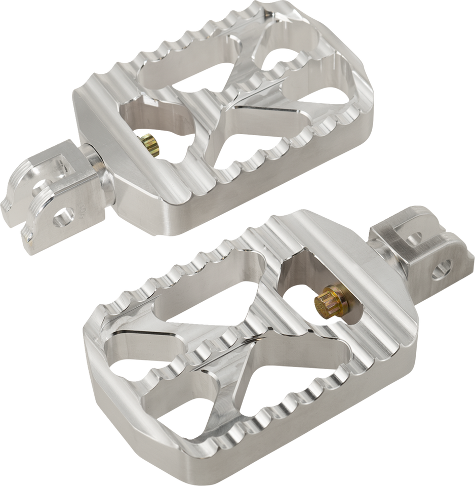 Bear Claw Footpegs - Silver - Harley-Davidson - Lutzka's Garage