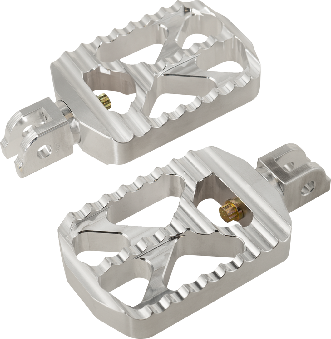 Bear Claw Footpegs - Silver - Harley-Davidson - Lutzka's Garage