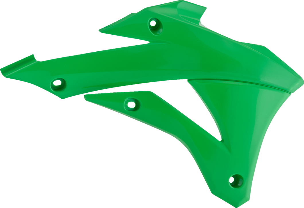 Radiator Cover - OEM Green - KX 85/100