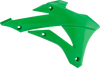 Radiator Cover - OEM Green - KX 85/100