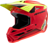 Youth Supertech M3 Helmet - Fray - Red/Yellow Fluo/Black/Gloss - Small - Lutzka's Garage