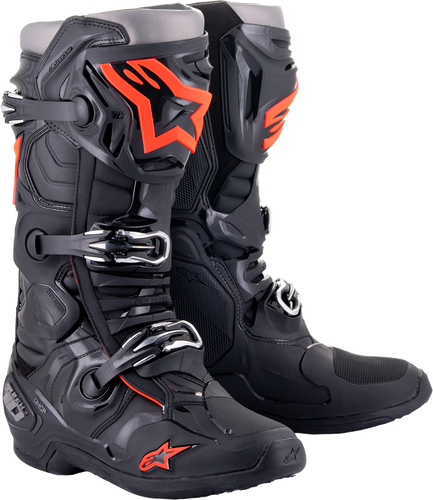 Tech 10 Boots - Black/Red Fluorescent - US 7 - Lutzka's Garage
