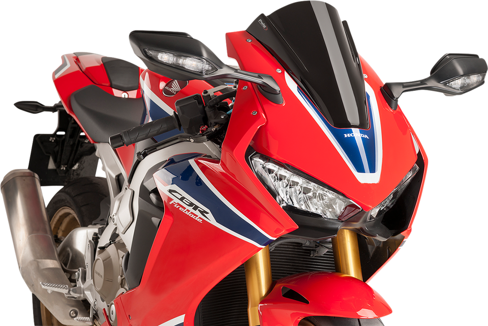 Race Windscreen - 13" - Black - Honda - Lutzka's Garage