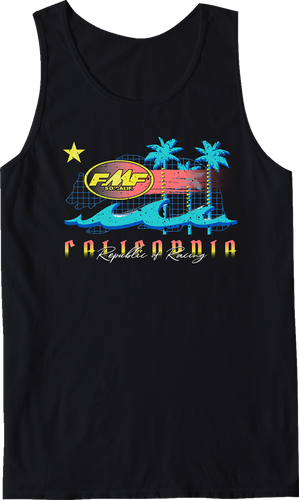 Wavy Tank Shirt - Black - 2XL - Lutzka's Garage