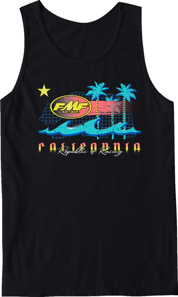 Wavy Tank Shirt - Black - 2XL - Lutzka's Garage