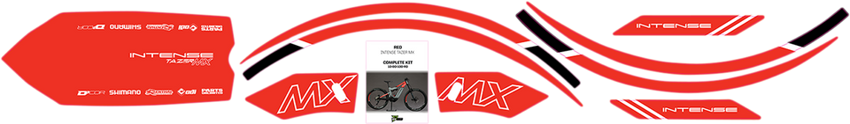 Graphics Kit for Tazer MX - Red - Lutzka's Garage