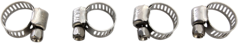 Clamp Hose - Stainless Steel - 8-22 mm - 4-Pack - Lutzka's Garage