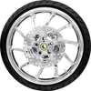 Hurricane Front Wheel (21"/Chrome)/Rotors (11.8")/Dunlop Tire (130/60B21)