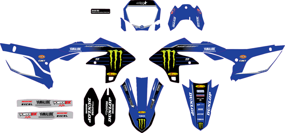 Graphic Kit - Blue - 23 Star - Lutzka's Garage