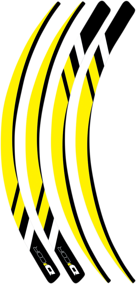 Rim Decal - Yellow - Lutzka's Garage