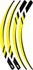 Rim Decal - Yellow - Lutzka's Garage