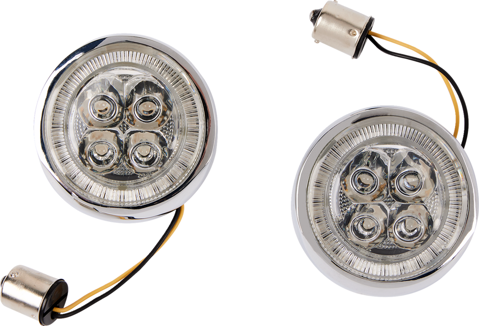 Signal Insert - Chrome/Amber - Lutzka's Garage