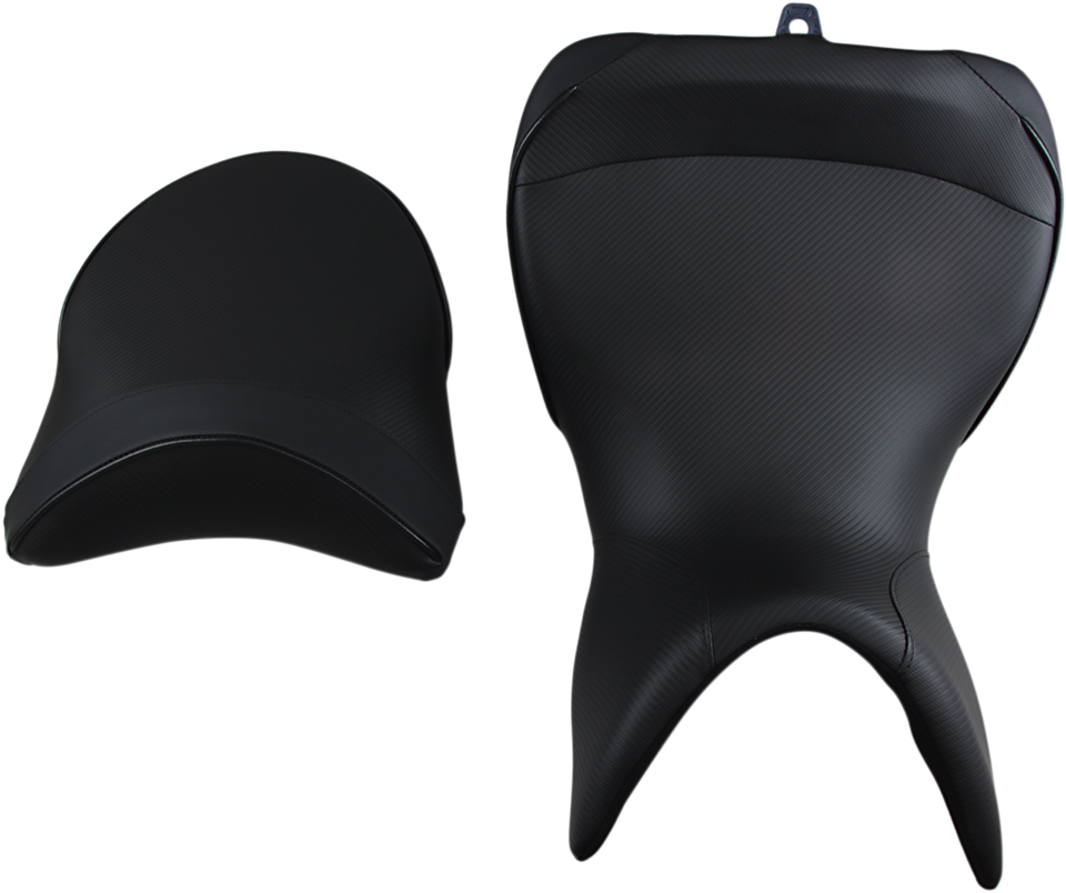 World Sport™ Performance Seat - Black - Carbon FX - Low Front - Multistrada 10-14 - Lutzka's Garage