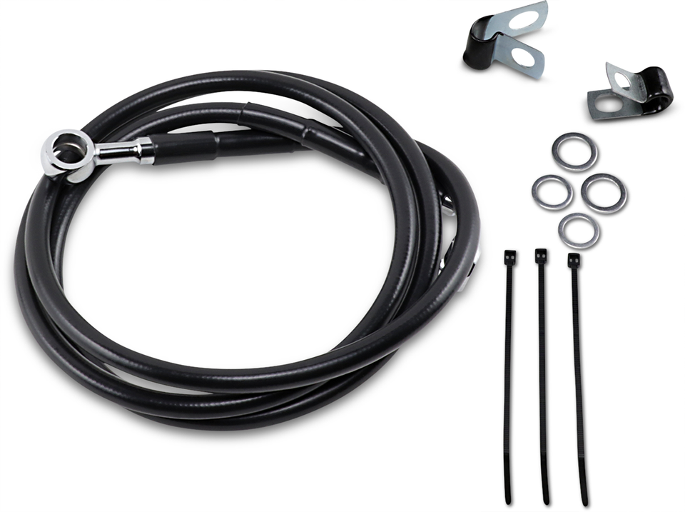 Brake Line - Front - Black - +4" - Lutzka's Garage