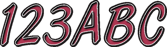 I.D. Sticker Kit - 400 Series - Burgundy - Lutzka's Garage