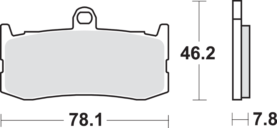 Dual Carbon Brake Pads - Daytona 675