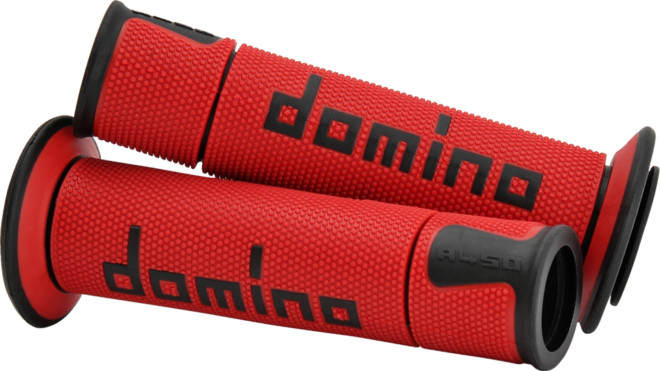 Grips - Domino - A450 - Red/Black - Lutzka's Garage