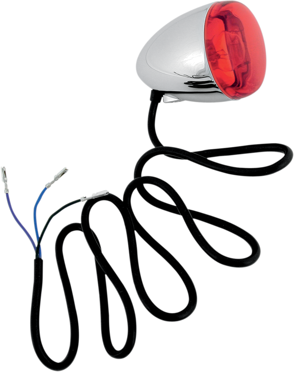 Turn Signal - Chrome/Red - Lutzka's Garage