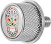 Seat Mounting Knob - Stainless Steel - Sugar Skull - Lutzka's Garage