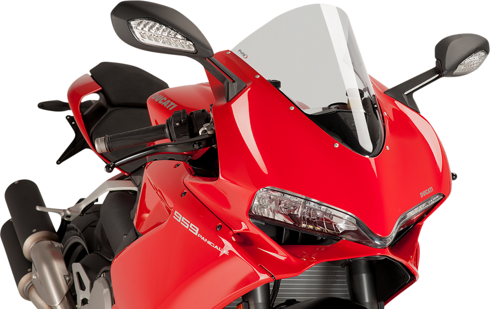 Race Windscreen - 14-1/2" - Clear - Panigale - Lutzka's Garage