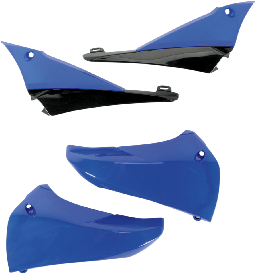 Upper Radiator Shrouds - Blue/Black - Lutzka's Garage