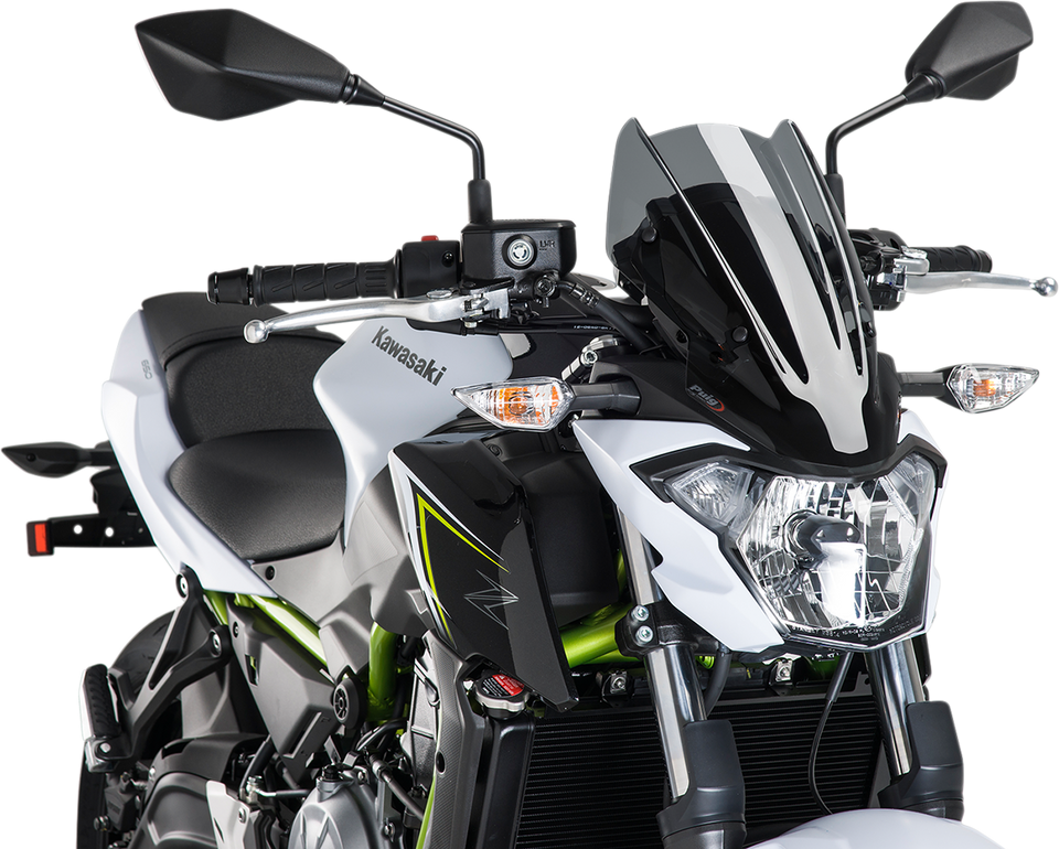 New Generation Windscreen - 13-3/8" - Dark Smoke - Z650 - Lutzka's Garage
