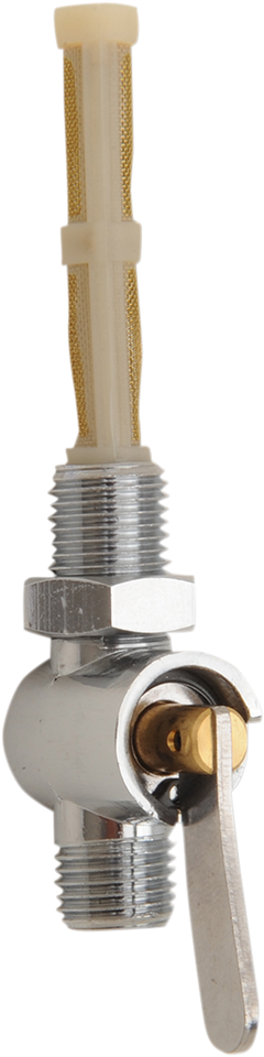 Petcock with Filter and Locknut - 1/4" X 1/4"