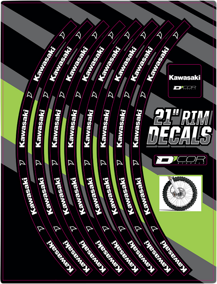 Rim Decal - Kawasaki Logo - 21" Front