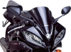 Race Windscreen - 12-1/2" - Black - YZF-R6 - Lutzka's Garage