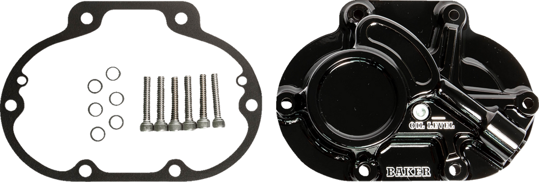 Transmission Side Cover - Mechanical - Big Twin - Gloss Black - Lutzka's Garage