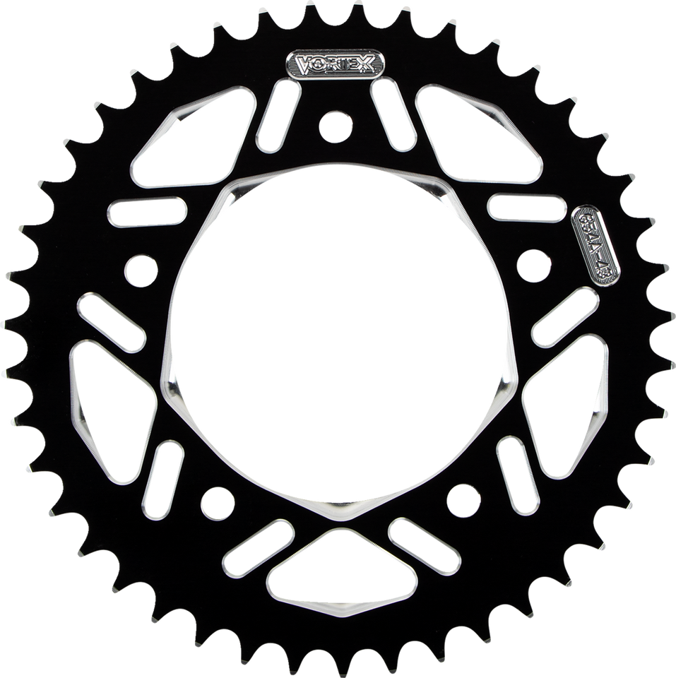 Aluminum Sprocket - Black - Rear - 43 Tooth - Lutzka's Garage